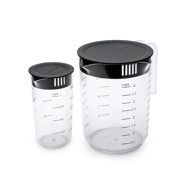 JARRA MEDIDORA TASTY JUEGO DE 2 - TRANSPARENT - 2