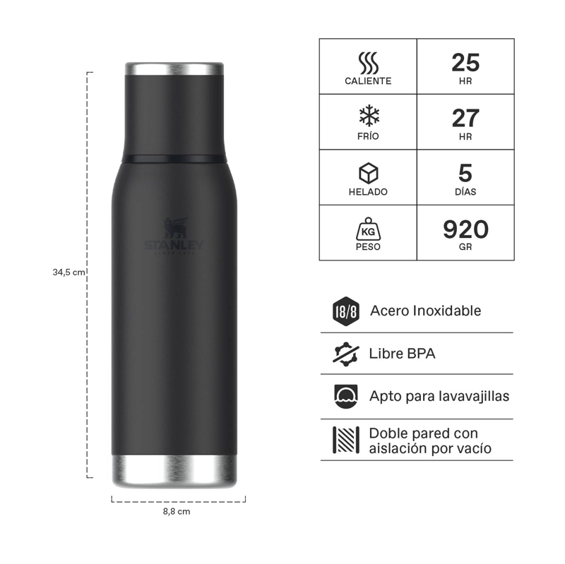 TERMO STANLEY ADVENTURE TO-GO BLACK 2.0 | 750 ML - 2