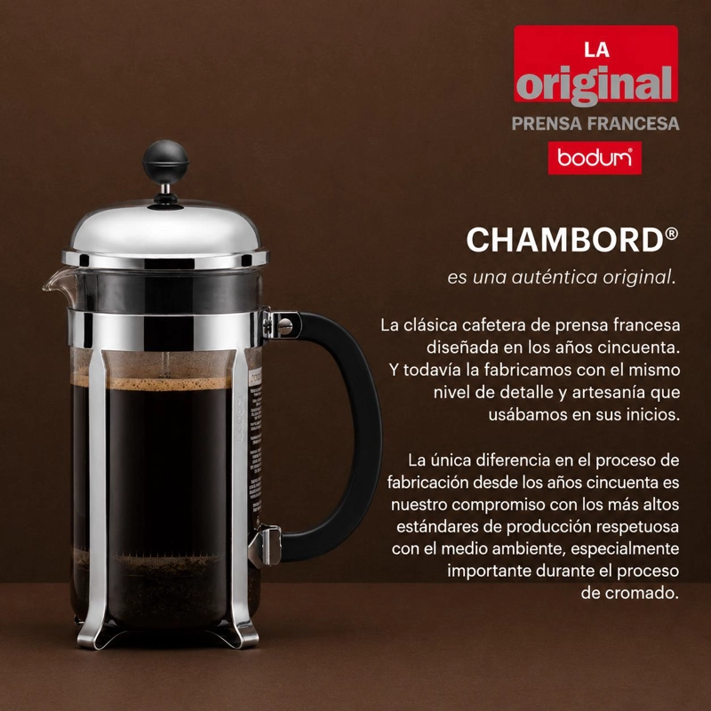 CAFETERA PRENSA FRANCESA BODUM 350 ML BLANCO - 3