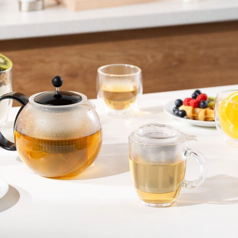 TETERA CON INFUSOR BODUM INDIVIDUAL 350 ML CROMADO - 2