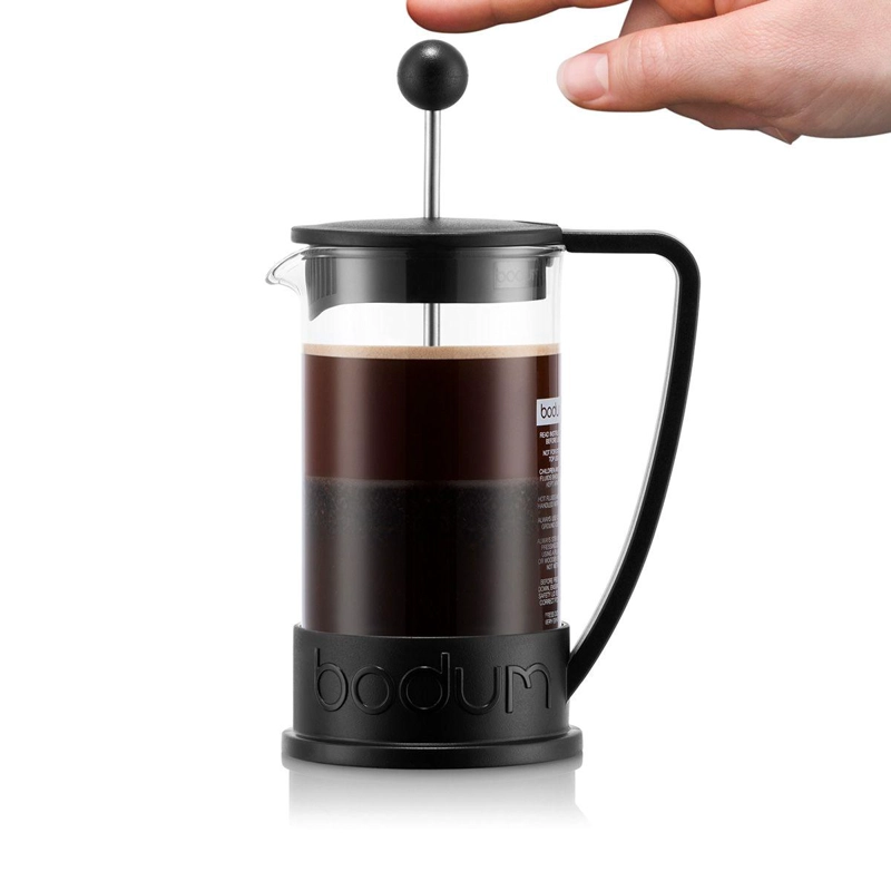CAFETERA PRENSA FRANCESA BODUM BRAZIL 350 ML NEGRO - 4