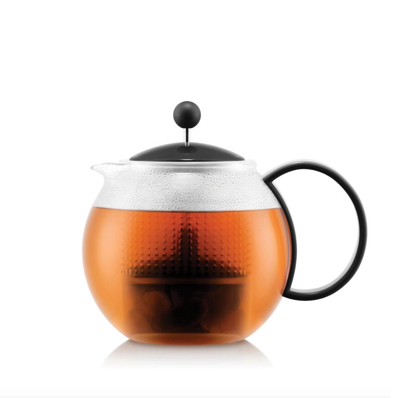TETERA CON INFUSOR Y PRENSA BODUM 1 LT NEGRO - 1