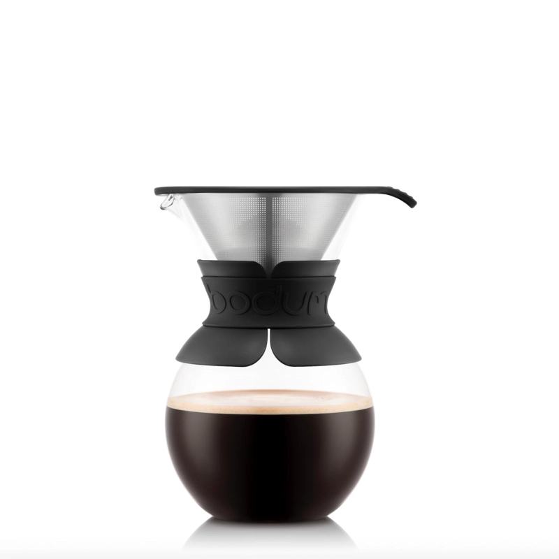 CAFETERA DE GOTEO BODUM FILTRO PERMANENTE ACERO INOX 1 LT NEGRO - 1