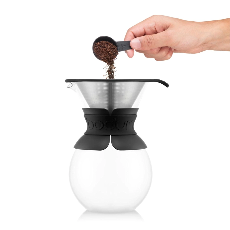 CAFETERA DE GOTEO BODUM FILTRO PERMANENTE ACERO INOX 1 LT NEGRO - 4