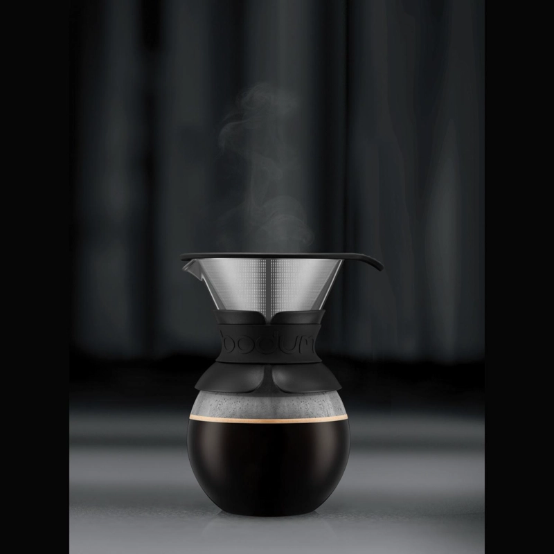 CAFETERA DE GOTEO BODUM FILTRO PERMANENTE ACERO INOX 1 LT NEGRO - 7