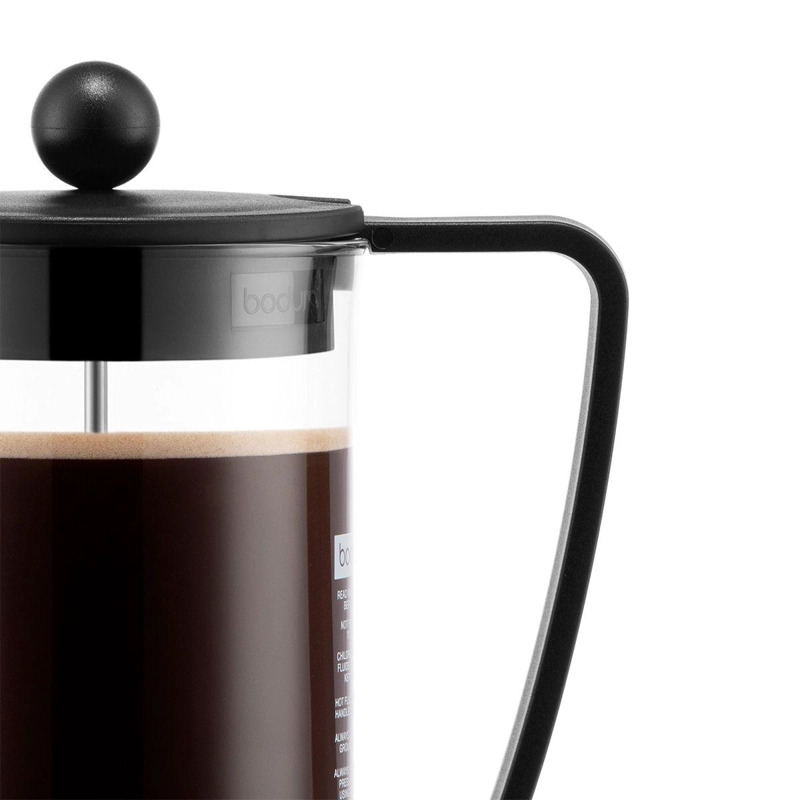 CAFETERA PRENSA FRANCESA  BODUM BRAZIL 1LT NEGRO - 5