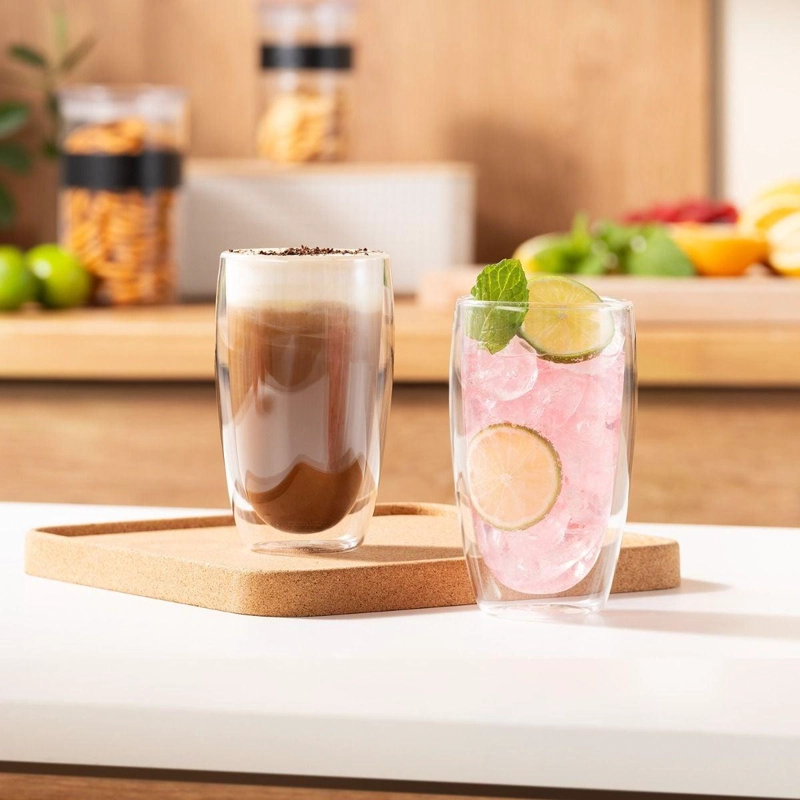 SET DE 2 VASOS TE RMICOS BODUM PAVINA DOBLE PARED 450 ML - 2