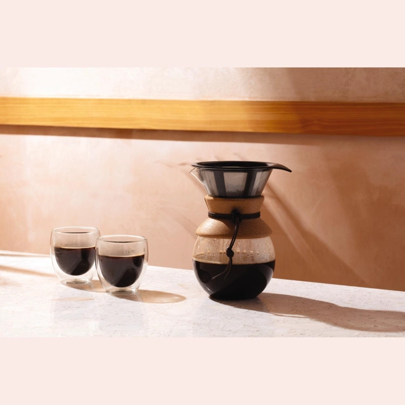 CAFETERA DE GOTEO BODUM FILTRO PERMANENTE 1 LT CORCHO - 2