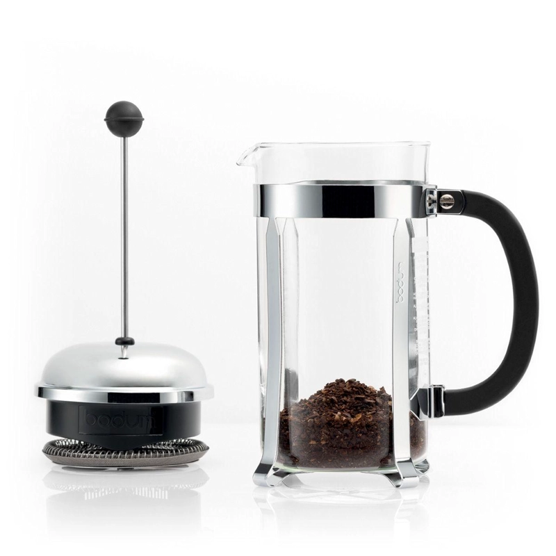 CAFETERA PRENSA FRANCESA BODUM ACERO INOX 1 LT CROMADO - 3