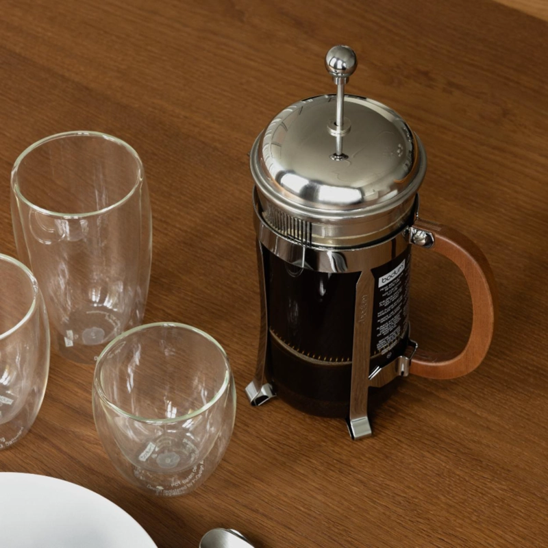 CAFETERA PRENSA FRANCESA BODUM 1 LT CROMADO - 5