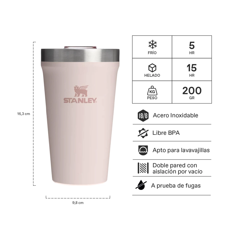 VASO DE CERVEZA STANLEY TUMB ROSA PALO | 473 ML - 2