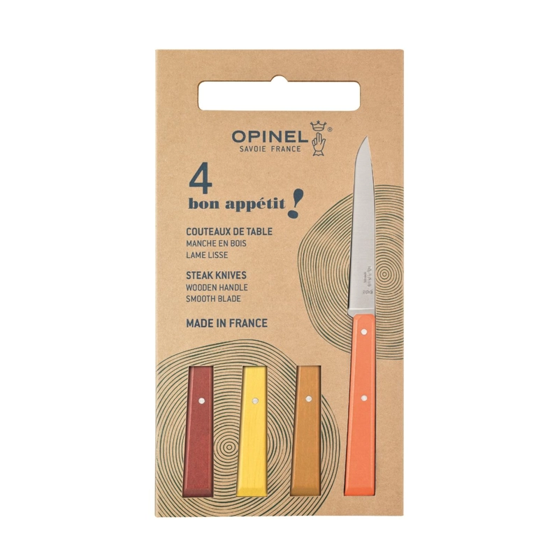 CUCHILLOS OPINEL N°125 BON APPE TIT AGRUMES - 4 UNIDADES - 1
