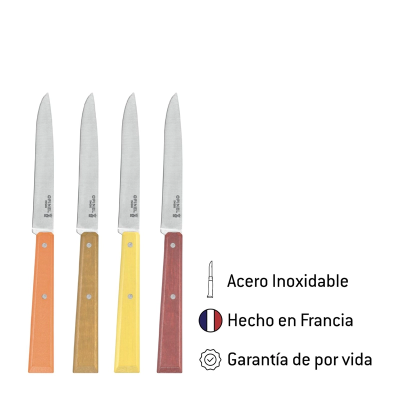 CUCHILLOS OPINEL N°125 BON APPE TIT AGRUMES - 4 UNIDADES - 3