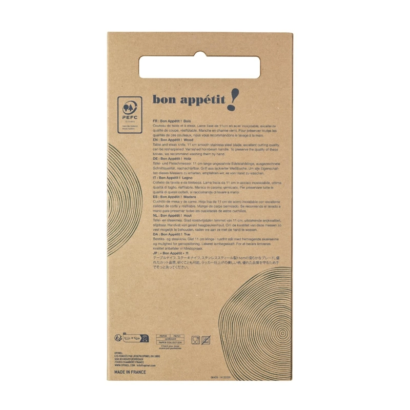 CUCHILLOS OPINEL N°125 BON APPE TIT GRIS - 4 UNIDADES - 6
