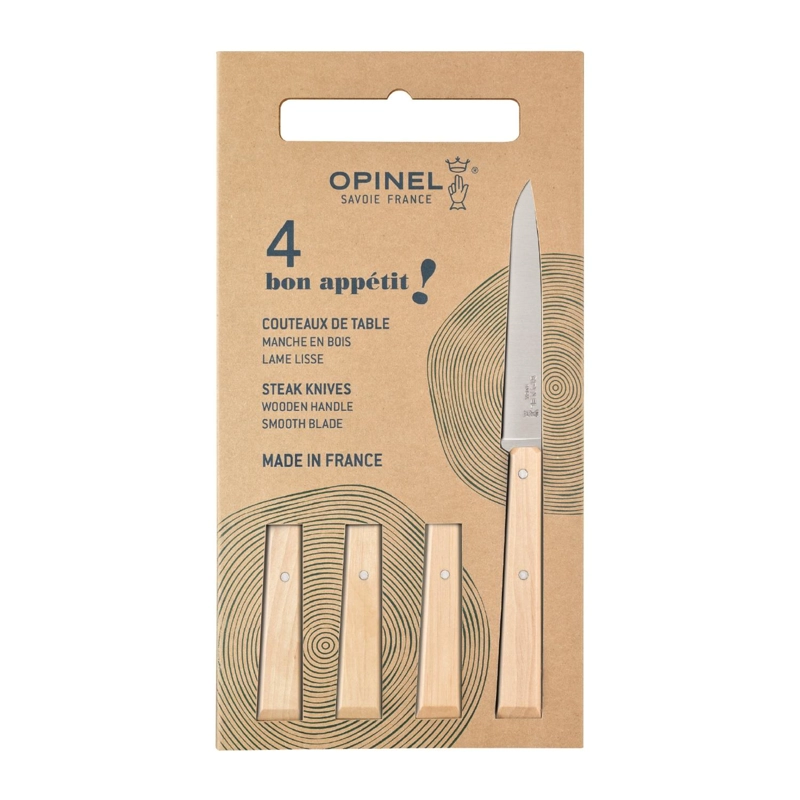 CUCHILLOS OPINEL N°125 BON APPE TIT CARPE - 4 UNIDADES - 1