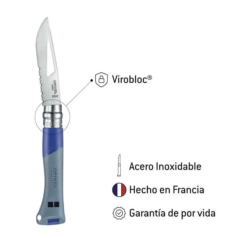 CUCHILLO OPINEL N°09 OCEAN AZUL - 3