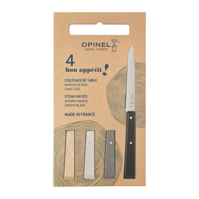 CUCHILLOS OPINEL N°125 BON APPE TIT MINERAL - 4 UNIDADES - 1