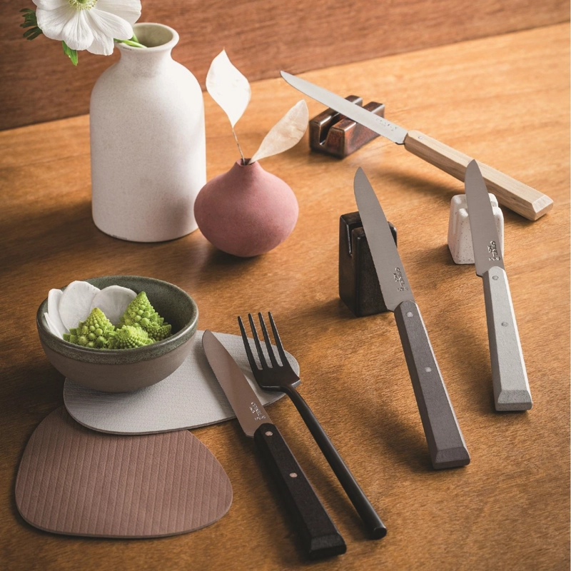 CUCHILLOS OPINEL N°125 BON APPE TIT MINERAL - 4 UNIDADES - 2