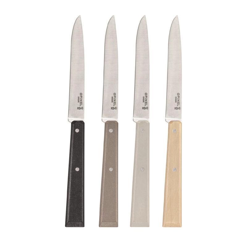 CUCHILLOS OPINEL N°125 BON APPE TIT MINERAL - 4 UNIDADES - 4