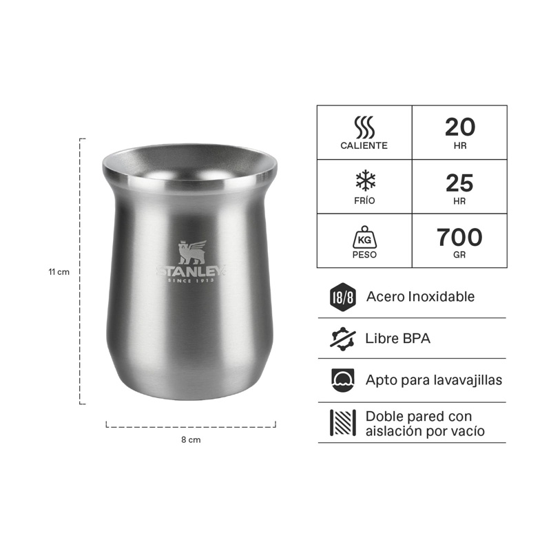 MATE STANLEY PLATEADO | 236 ML - 2