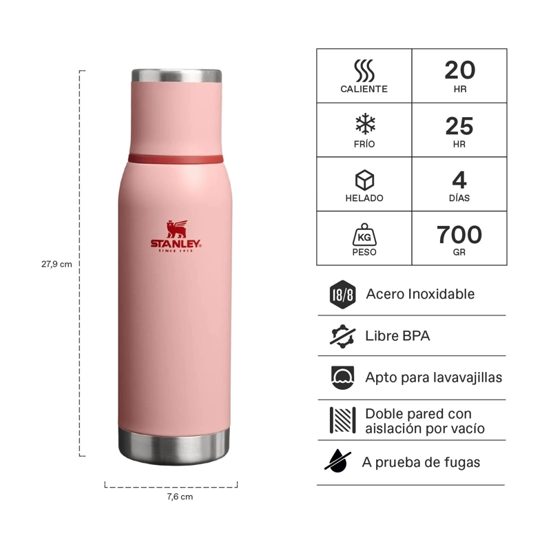 TERMO STANLEY ADVENTURE TO-GO ROSADO | 750 ML - 2