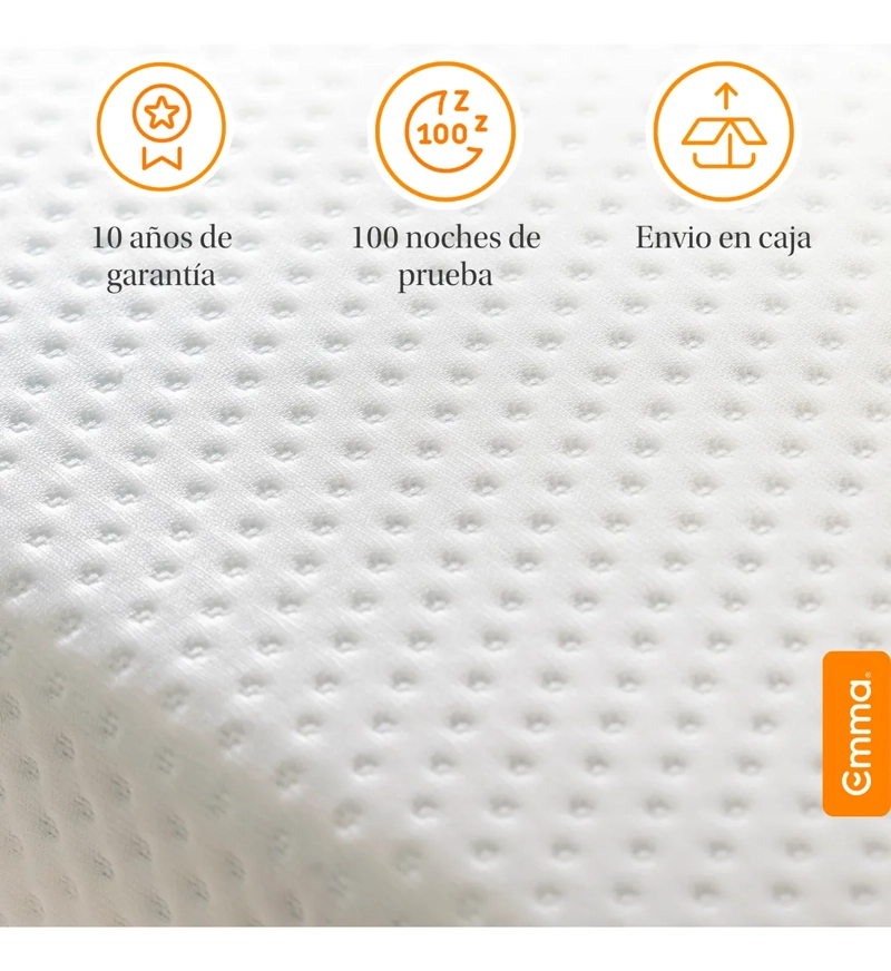 COLCHÓN EMMA HYBRID 1.5 PLAZAS | ESPUMA, RESORTES POCKET - 4