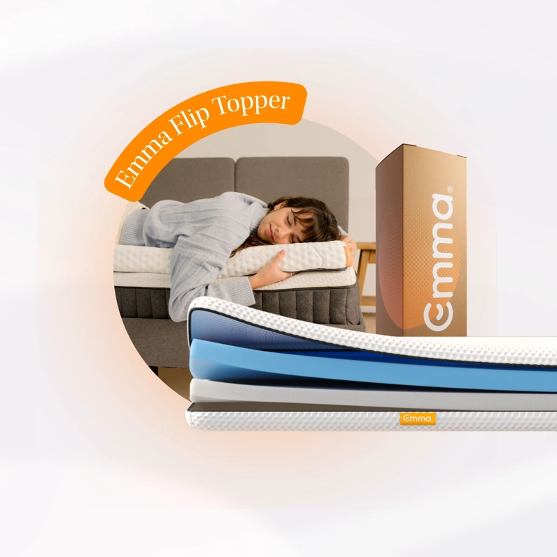 Topper Cubre Colchón Emma Flip 1.5 Plaza - 1