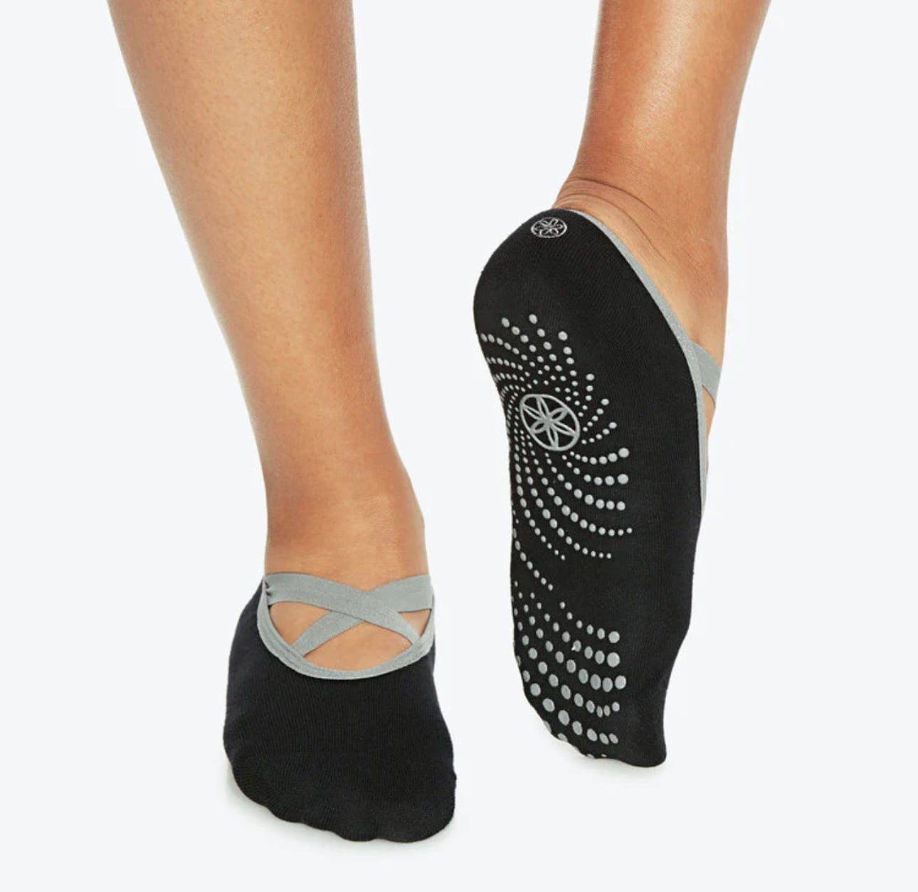 CALCETINES ANTIDESLIZANTES PARA PILATES GAIAM – PACK DE 2 - 1