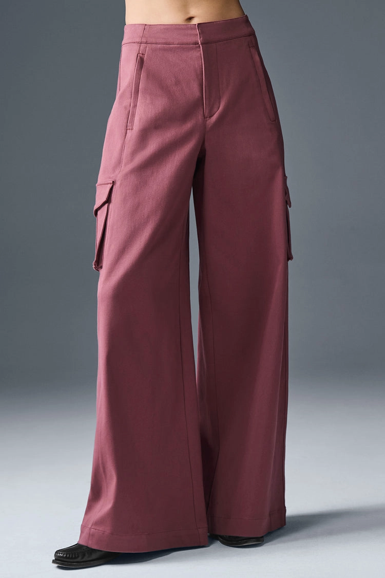 PANTALON CARGO DE PIERNA ANCHA - 1