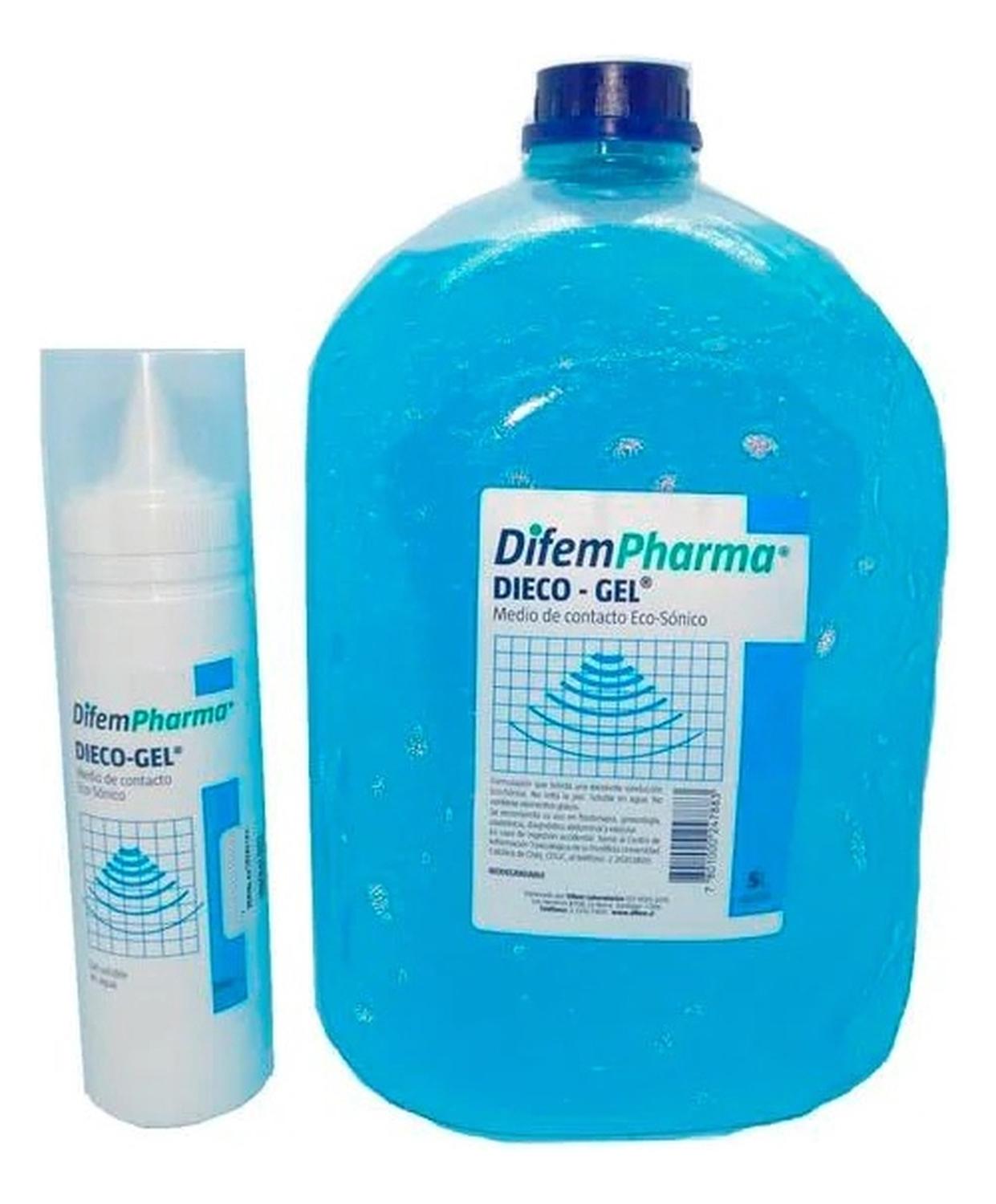 GEL CONDUCTOR DIFEM PHARMA 5LITROS+FRASCO DE 250ML DIECOGEL - 1