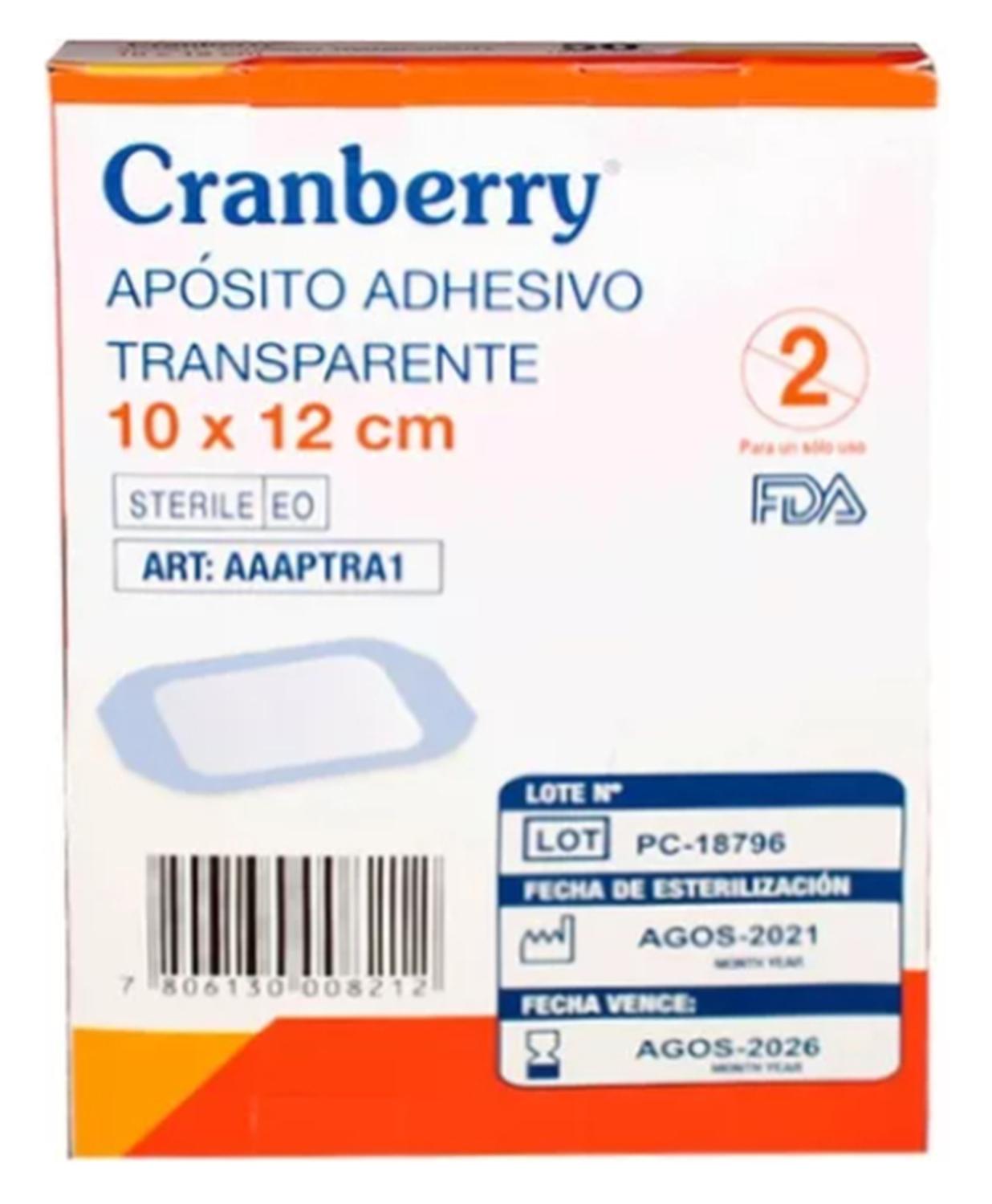 PACK 50 APÓSITO REUTTER PARCHE ADHESIVO TRANSPARENTE 10X12 CAJA - 1
