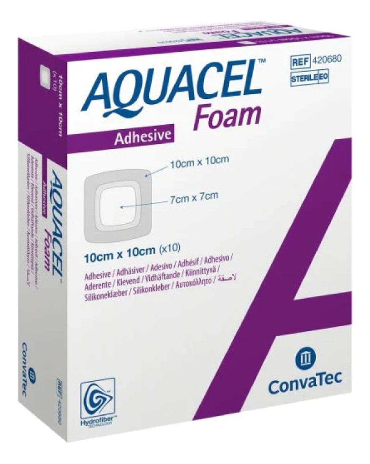 INSUMOS CURACIÓN CONVATEC ESPUMA HIDROFIBRA AQUACEL FOAM 10X10 - 2