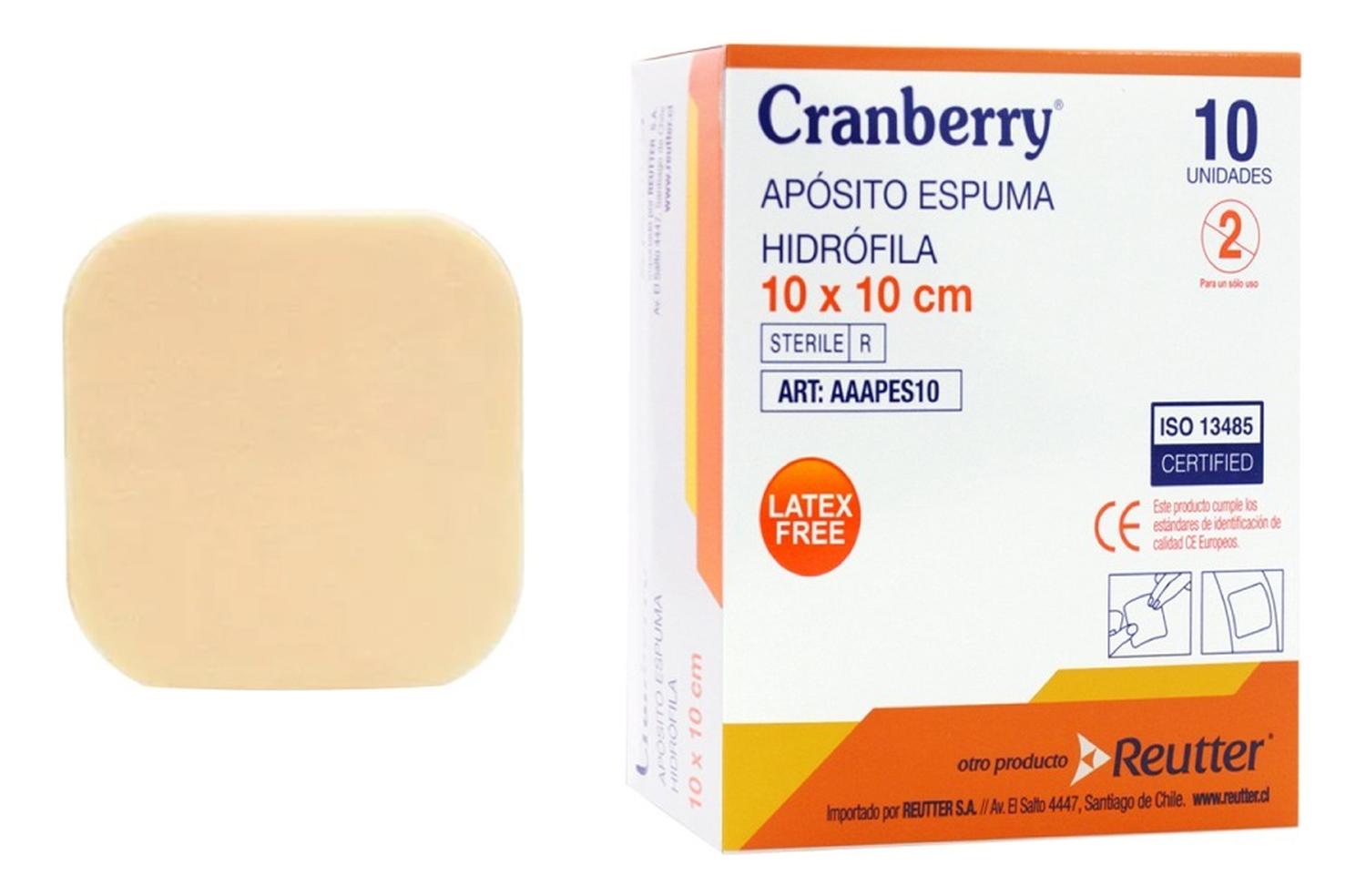 APOSITO DE ESPUMA HIDRÓFILA 10X10CM CAJA DE 10 UNIDADES - 1