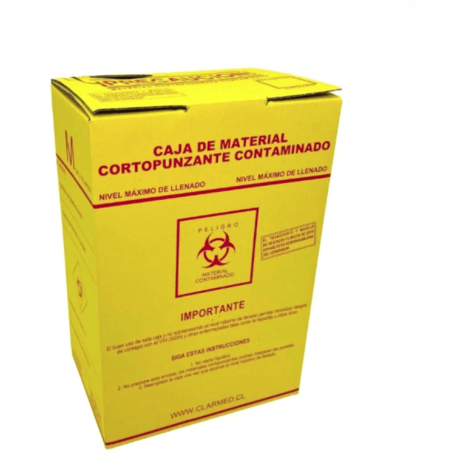 CAJA CARTON DESECHO CORTO PUNZANTE AMARILLO - 1