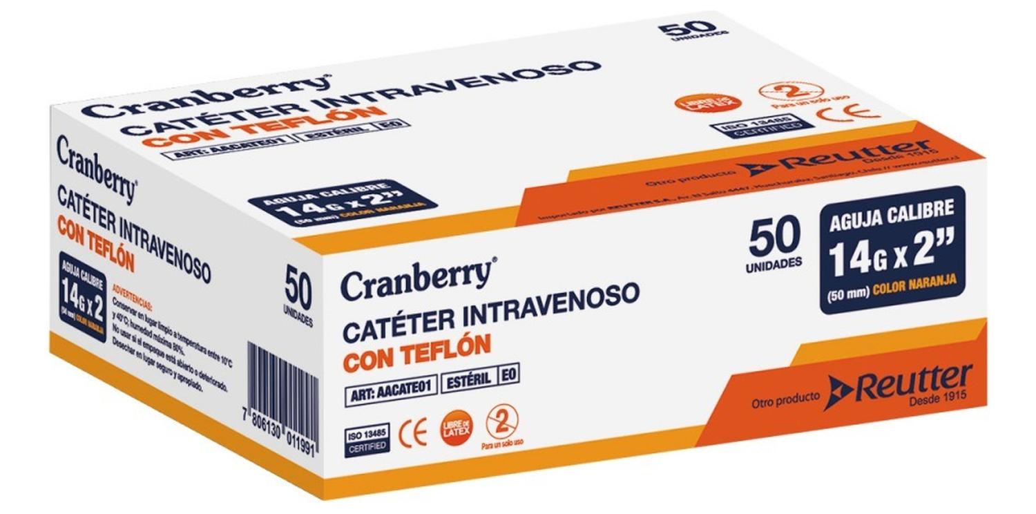 CATÉTER INTRAVENOSO 14G X 2 CAJA DE 50 UNIDADES - 1