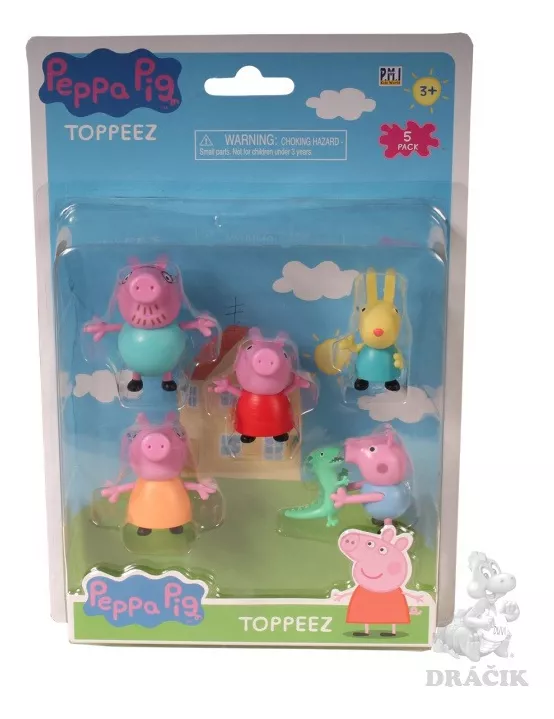 SET 5 FIGURITAS PEPPA PIG - CON TIMBRES - SELLOS - STAMPERS - 2