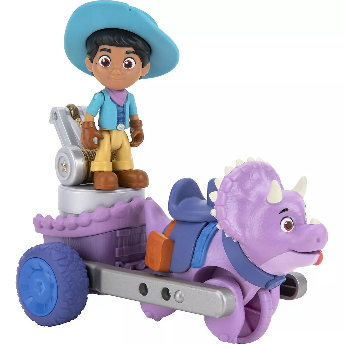 SET FIGURAS DINO RANCH MIGUEL Y TANGO'S CAMIÓN REMOLQUE - 3