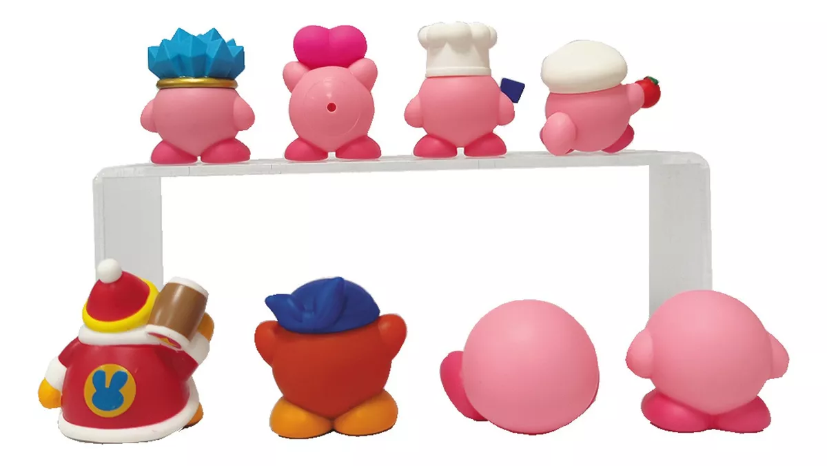 SET 8 FIGURAS DE KIRBY VIDEO JUEGO NUEVAS - 2