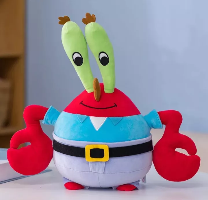 PELUCHE DON CANGREJO 38 CM NUEVO CON ETIQUETAS BOB ESPONJA - 1
