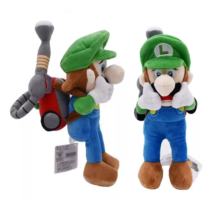 PELUCHE LUIGI MANSIÓN DE LA SERIE MARIO BROS 28 CM - 1