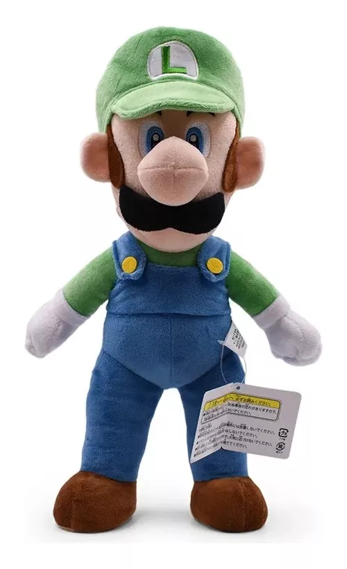 PELUCHE LUIGI MARIO BROS MIDE 41 CM NUEVO - 1