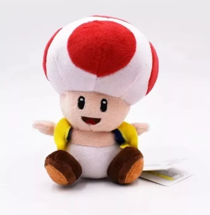 PELUCHE TOAD HONGUITO SUPER MARIO BROS 17 CM NUEVO - 1