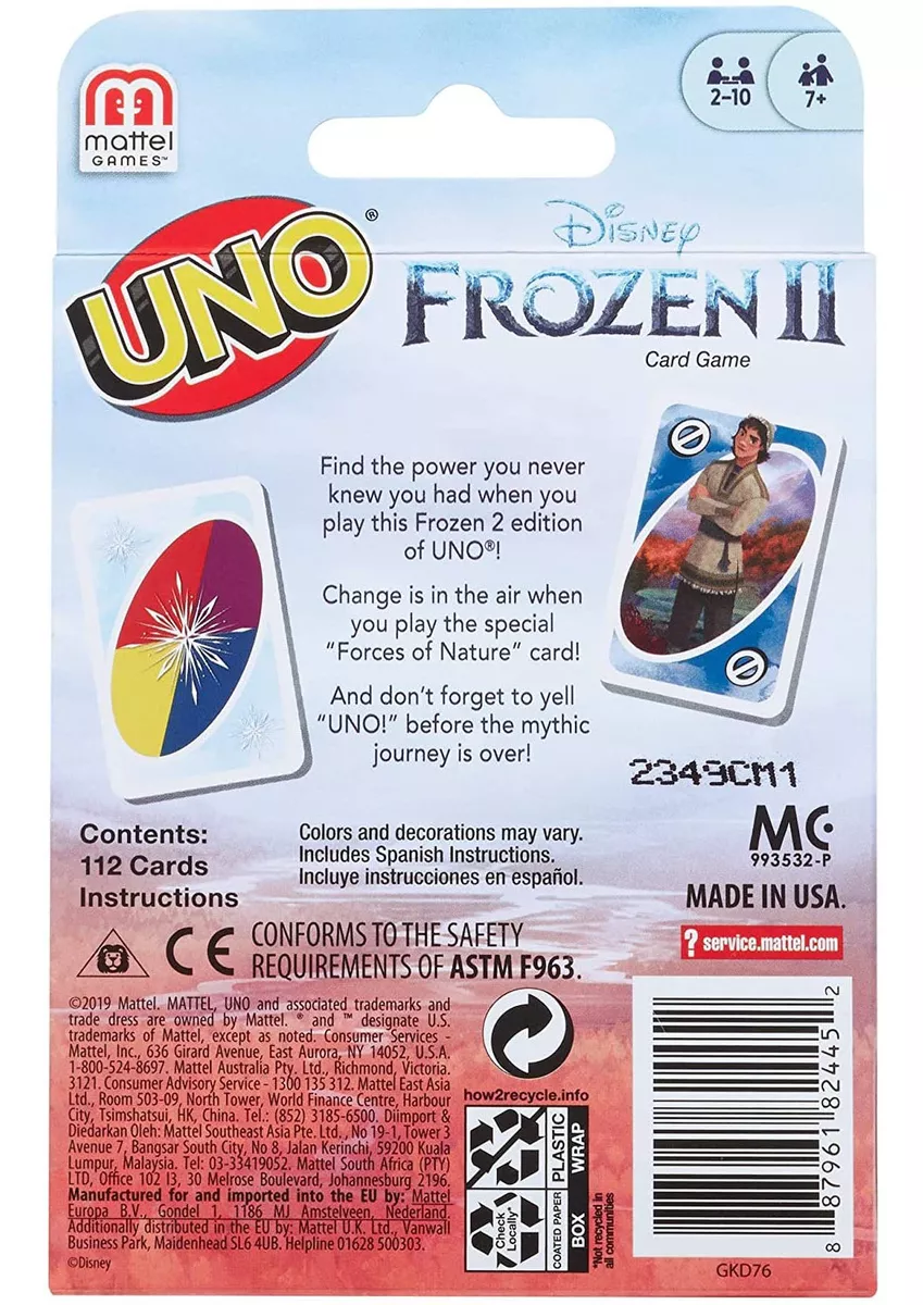 JUEGO DE CARTAS FROZEN II (UNO) NUEVO - 2