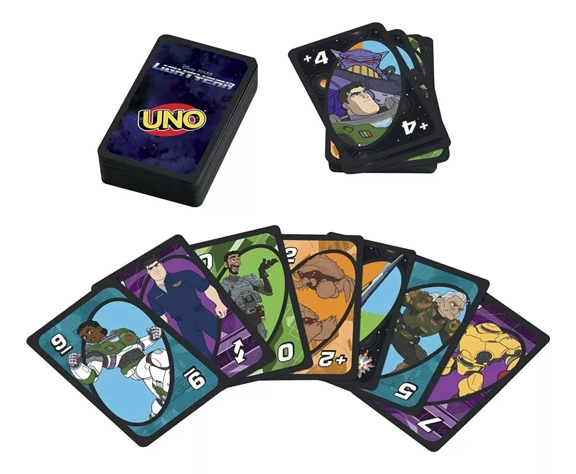 JUEGO DE CARTAS MATTEL UNO LIGHTYEAR PELICULA DISNEY - 2