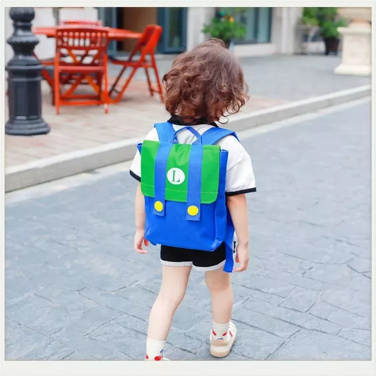 MOCHILA DE LUIGI (NUEVAS) 28 CM DE ALTO. - 2