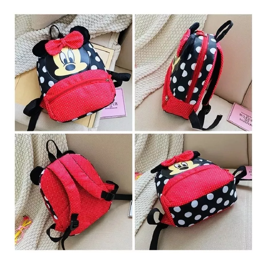MOCHILA PARA NIÑOS MINNIE ROJA NUEVA - 2