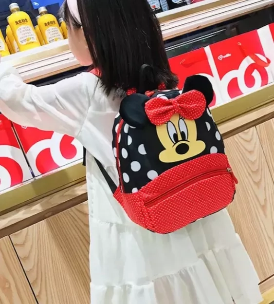 MOCHILA PARA NIÑOS MINNIE ROJA NUEVA - 3