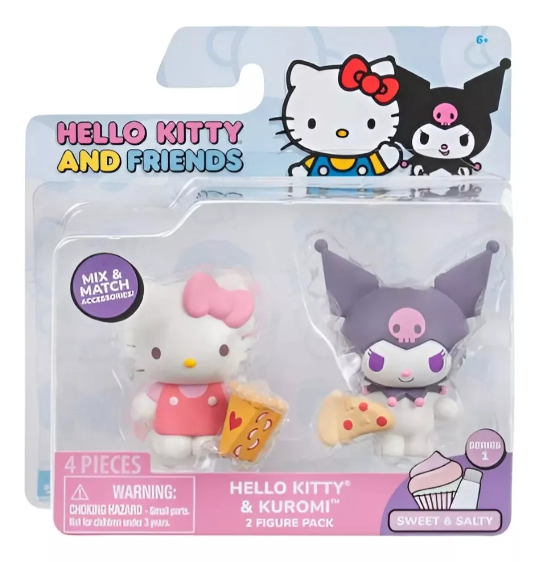 SET FIGURAS Y ACCESORIO IMEXPORTA HELLO KITTY Y SUS AMIGOS S ORIGINAL - 1