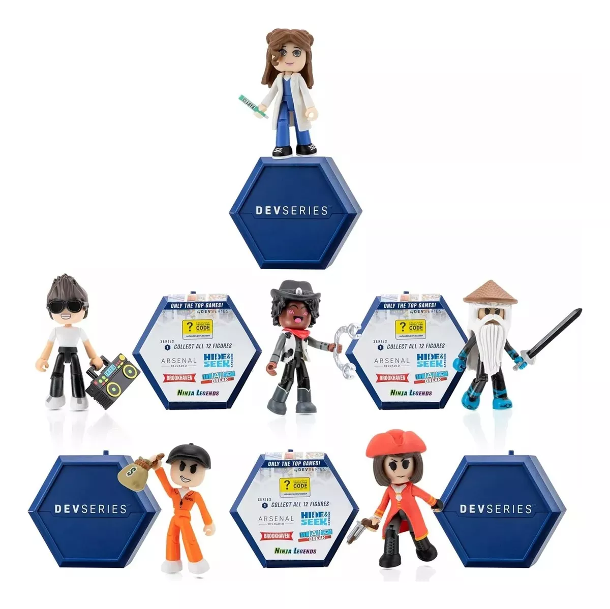 FIGURA DE ACCIÓN JAZWARES NEGRO SORPRESA DE DEV SERIES - 1