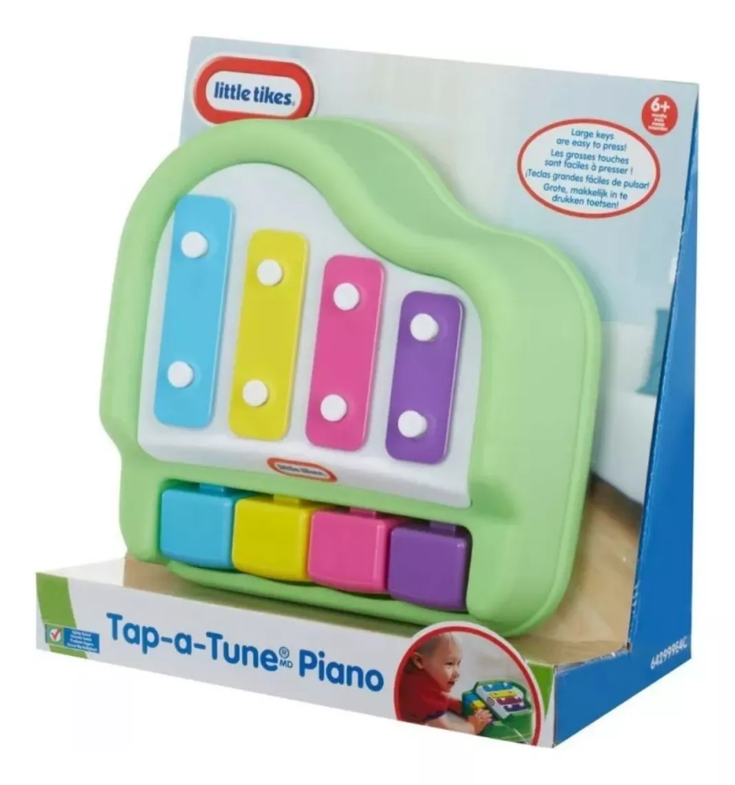 JUGUETE INTERACTIVO LITTLE TIKES BEBÉS PIANO INTERACTIVO ORIGINAL NEGRO - 2
